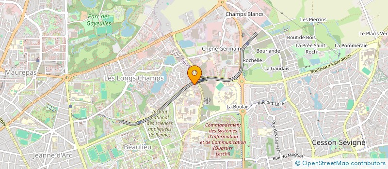 localisation de l'entreprise ADVANCE à RENNES