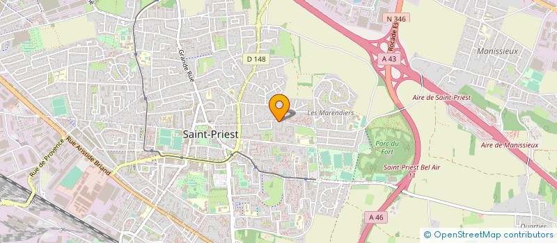 localisation de l'entreprise ADVANCE  SAINT-PRIEST