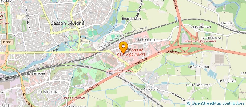 localisation de l'entreprise ADVANCE  CESSON-SEVIGNE