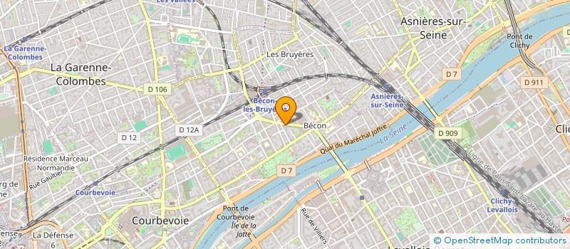 localisation de l'entreprise ADVANCE BUREAUTIQUE  COURBEVOIE