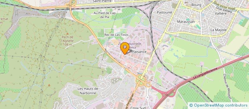 localisation de l'entreprise ADVANCE CONSTRUCTION  NARBONNE