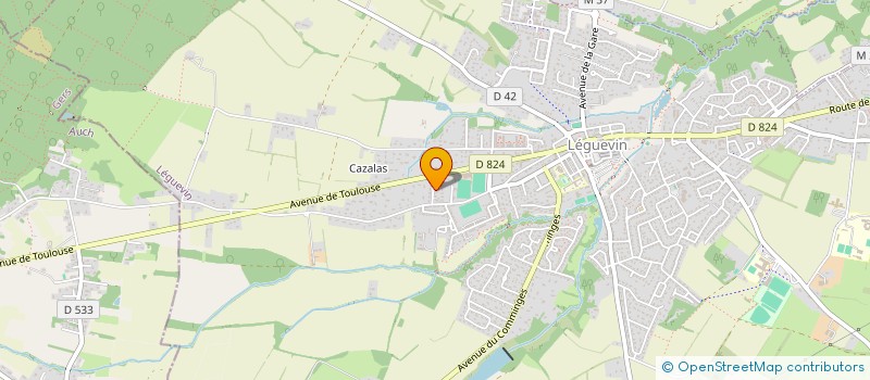 localisation de l'entreprise ADVANCE ELECTRICITE  LEGUEVIN