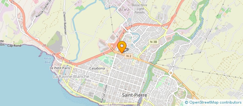 localisation de l'entreprise ADVANCE EXPERTISE COMPTABLE LNC à SAINT-PIERRE