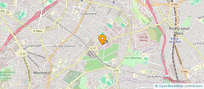 localisation de l'entreprise ADVANCED AUDIO VIDEO SYSTEMS à MONTREUIL