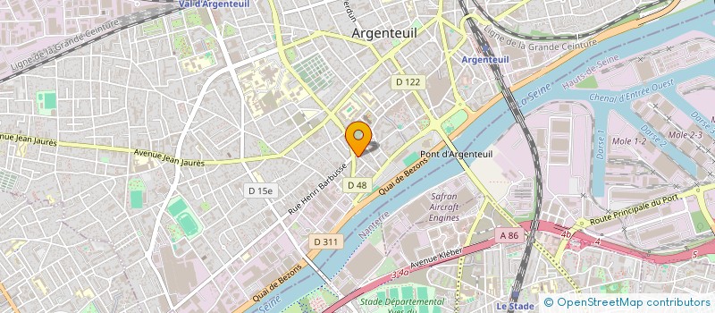 localisation de l'entreprise ADVANCED COMPUTER SYSTEMS TECHNOLOGIES à ARGENTEUIL