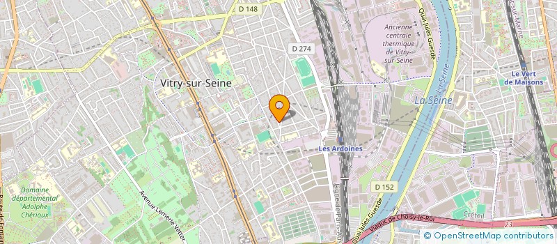 localisation de l'entreprise ADVANCED MANAGEMENT & SERVICES SAS  VITRY-SUR-SEINE