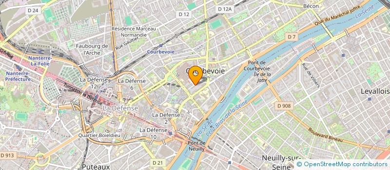localisation de l'entreprise ADVANCED PARTNER à COURBEVOIE