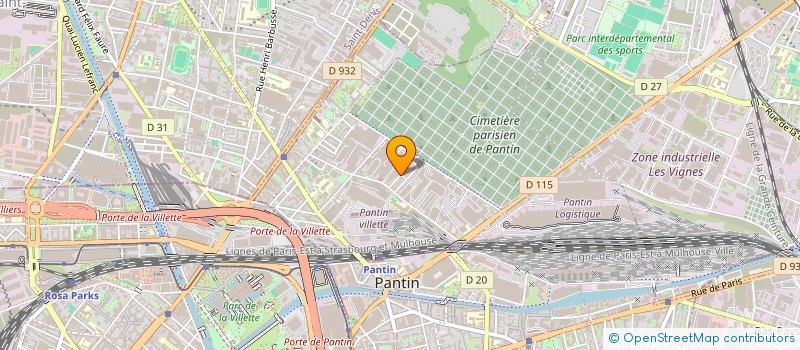 localisation de l'entreprise ADVANCIA  PANTIN