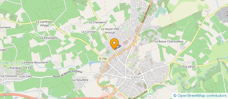 localisation de l'entreprise ADVANT à VALLET