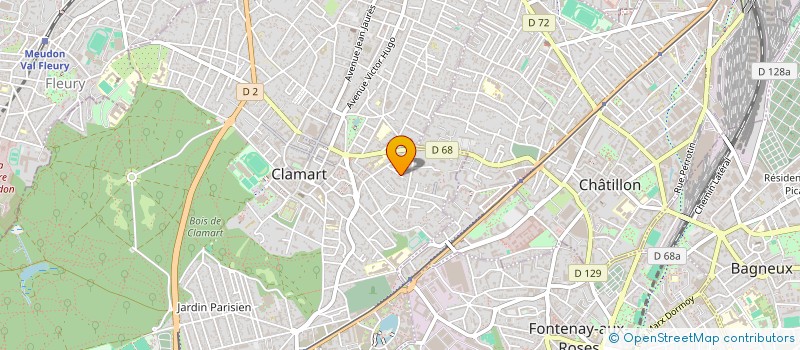 localisation de l'entreprise ADVANT à CLAMART