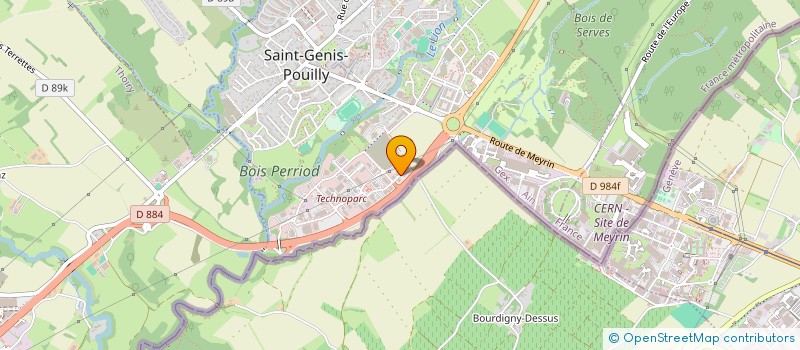 localisation de l'entreprise ADVANTICS à SAINT-GENIS-POUILLY