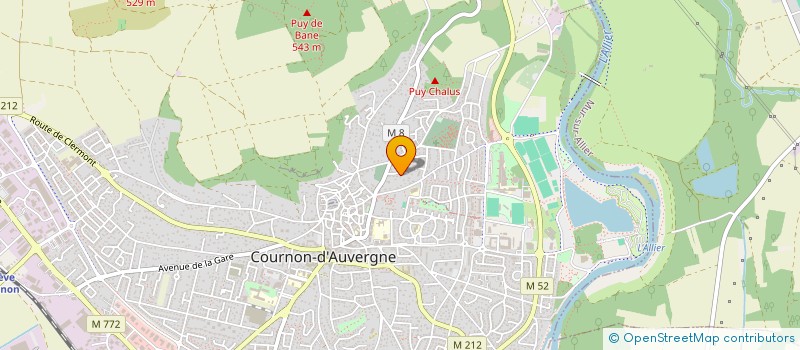 localisation de l'entreprise ADVANTUM à COURNON-D'AUVERGNE