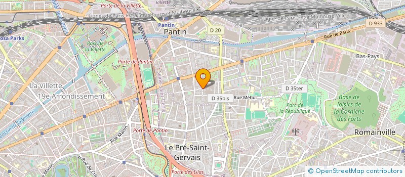 localisation de l'entreprise ADVANTYS PROTECTION ET SURVEILLANCE à PANTIN