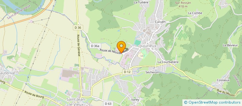 localisation de l'entreprise ADVC  JUJURIEUX