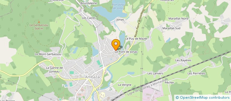 localisation de l'entreprise ADVELEC à AMBAZAC