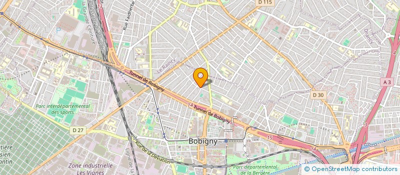 localisation de l'entreprise ADVENIR SCI  BOBIGNY