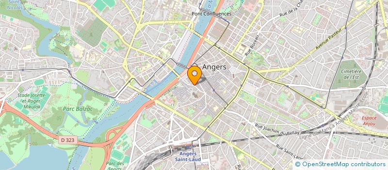 localisation de l'entreprise ADVENTAGES SERVICES à ANGERS