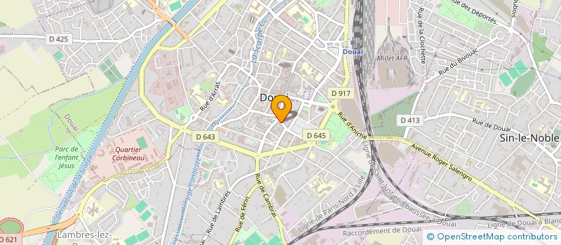 localisation de l'entreprise ADVENTICE à DOUAI