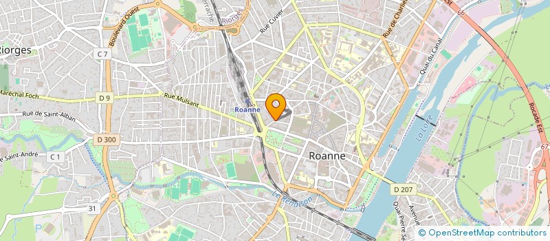 localisation de l'entreprise ADVENTIS à ROANNE