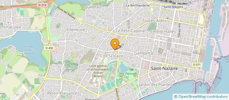 localisation de l'entreprise ADVENTIS à SAINT-NAZAIRE