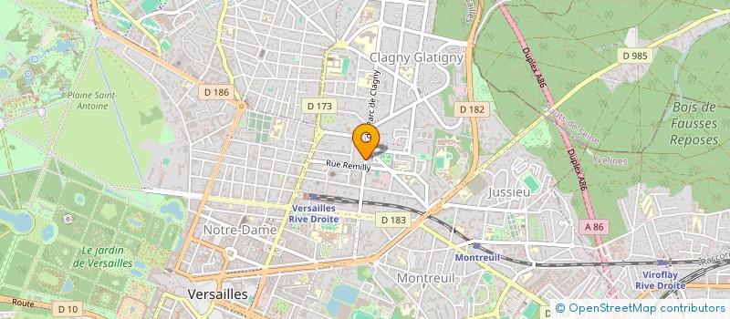 localisation de l'entreprise ADVENTIS SAS à VERSAILLES
