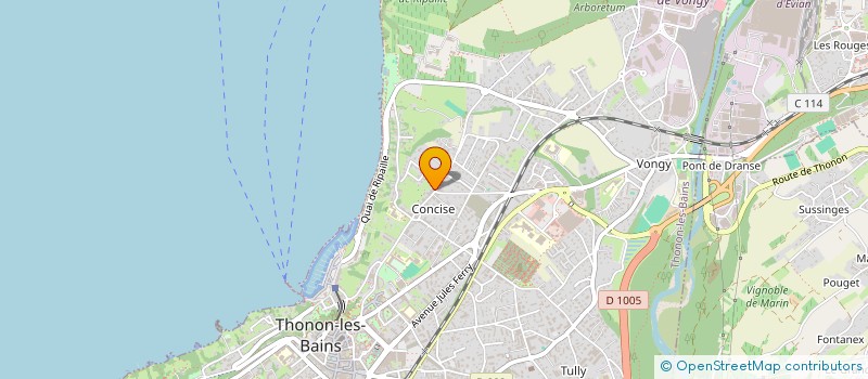 localisation de l'entreprise ADVENTIVE à THONON-LES-BAINS
