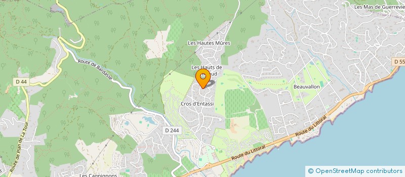 localisation de l'entreprise ADVENTURE EVENTS à GRIMAUD