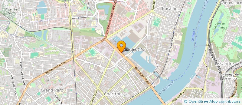 localisation de l'entreprise ADVENTURE GAME  BORDEAUX