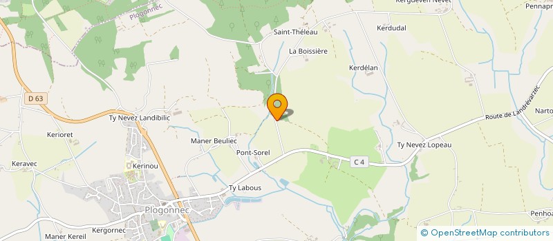 localisation de l'entreprise ADVENTURE TT 29  PLOGONNEC