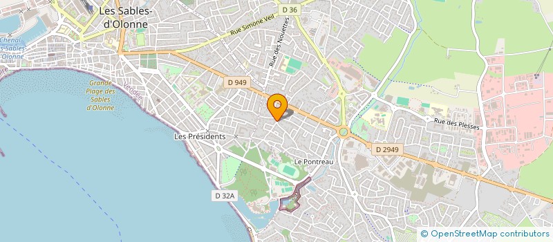 localisation de l'entreprise ADVENTUREEVENT à LES SABLES D'OLONNE