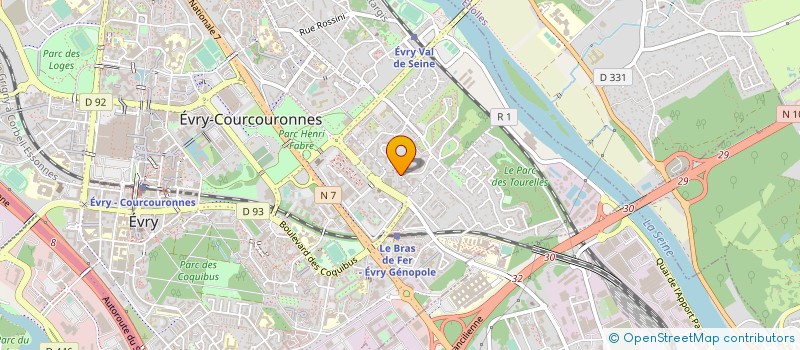 localisation de l'entreprise ADVEOTEC à EVRY-COURCOURONNES