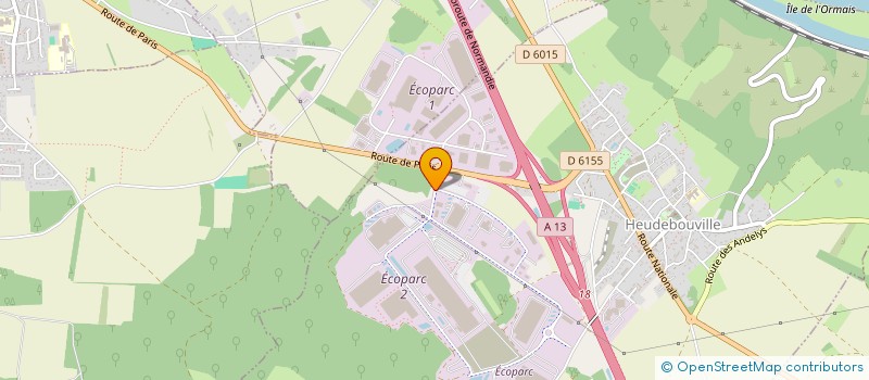 localisation de l'entreprise ADVERTIS  HEUDEBOUVILLE