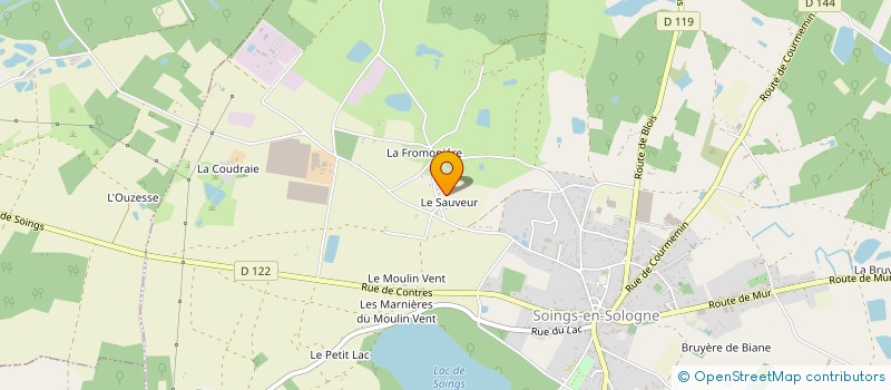 localisation de l'entreprise ADVF  SOINGS EN SOLOGNE