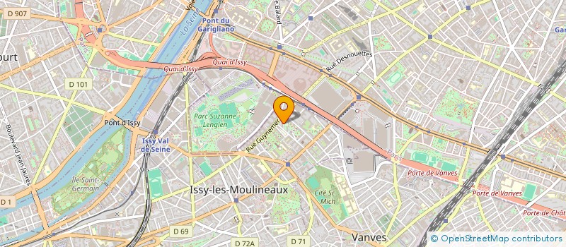 localisation de l'entreprise ADVF à ISSY-LES-MOULINEAUX