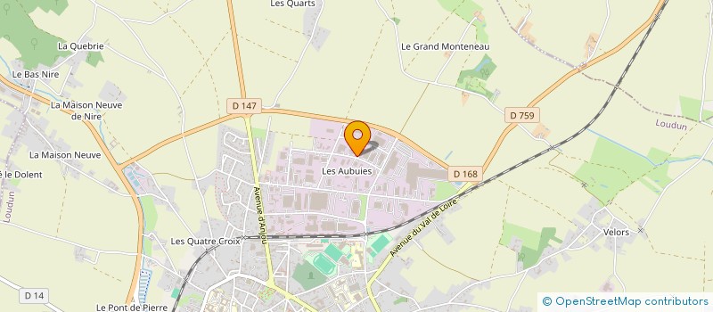 localisation de l'entreprise ADVI  LOUDUN