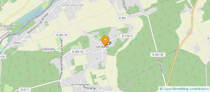 localisation de l'entreprise ADVI PNEU à SOREL-MOUSSEL