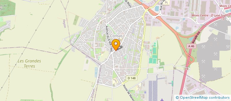 localisation de l'entreprise ADVICE SERVICE 69 à CORBAS