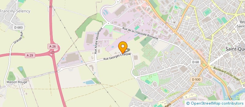 localisation de l'entreprise ADVICEN à SAINT-QUENTIN
