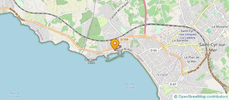 localisation de l'entreprise ADVICES ENGINEERING à SAINT-CYR-SUR-MER