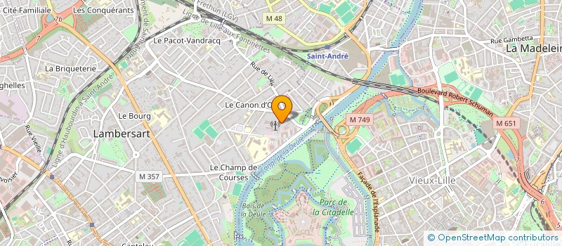 localisation de l'entreprise ADVIDEA CONSULTING à LAMBERSART