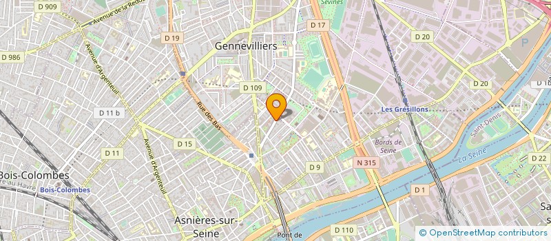 localisation de l'entreprise ADVIDEUM à GENNEVILLIERS