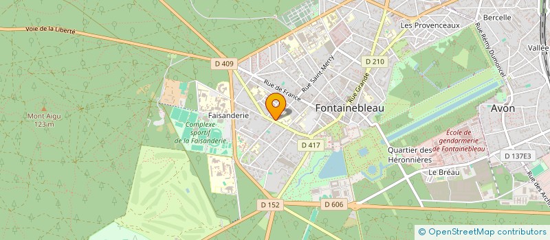 localisation de l'entreprise ADVIS à FONTAINEBLEAU