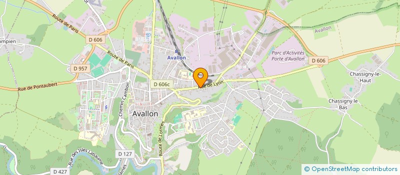 localisation de l'entreprise ADVISE LOGISTIQUE à AVALLON