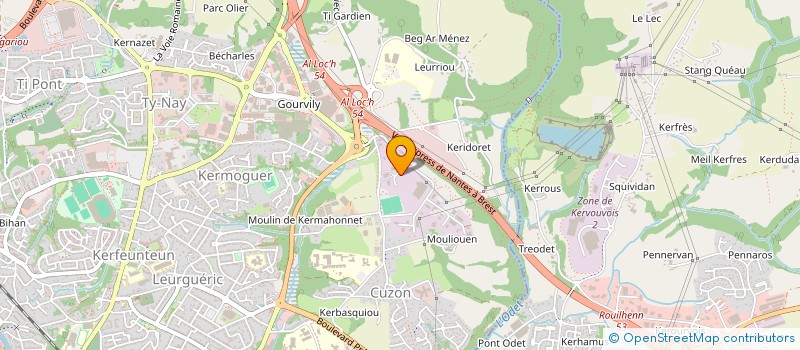 localisation de l'entreprise ADVISIA à QUIMPER