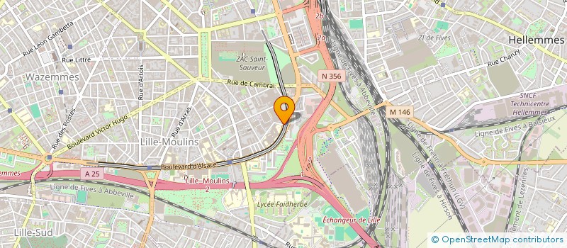localisation de l'entreprise ADVISIA R.H LILLE à LILLE