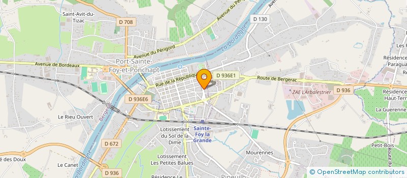 localisation de l'entreprise ADVISOR-FRANCE  SAINTE-FOY-LA-GRANDE