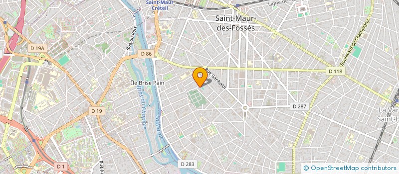 localisation de l'entreprise ADVISOR SERVICES à ST MAUR DES FOSSES