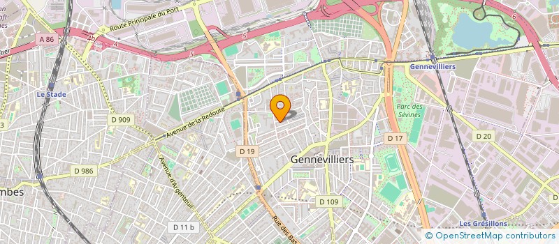localisation de l'entreprise ADVISORECOM  GENNEVILLIERS