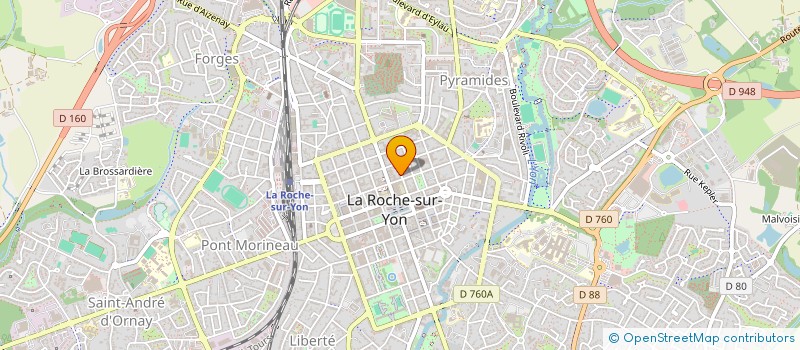 localisation de l'entreprise ADVISORIA à LA ROCHE-SUR-YON