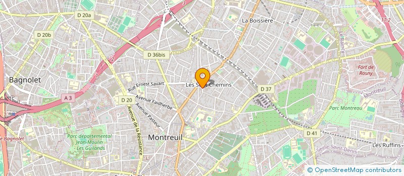 localisation de l'entreprise ADVISTATV à MONTREUIL
